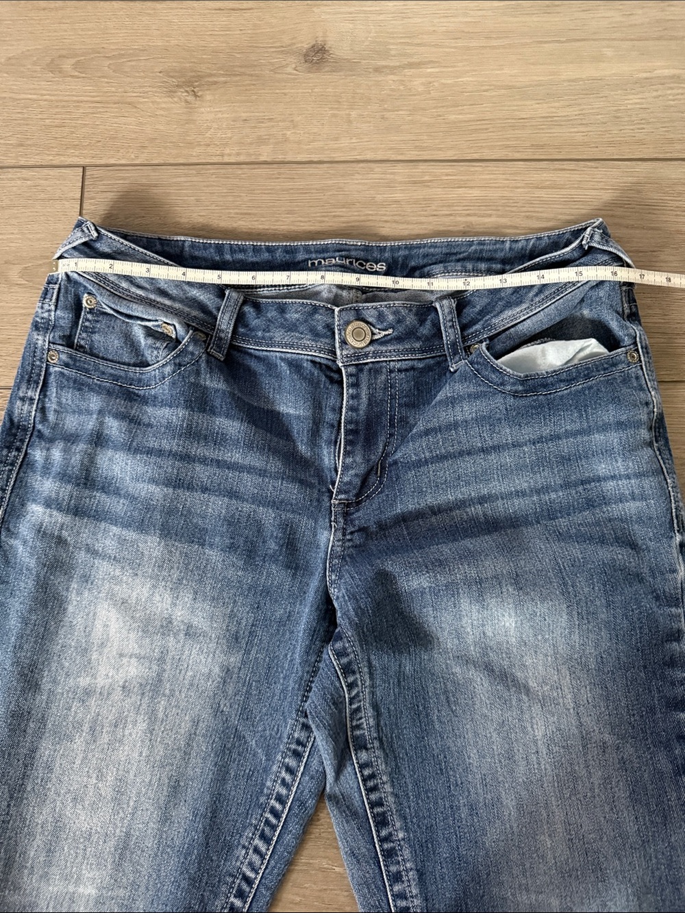 Maurices Blue Wash Women's Boot Cut Jeans - Picture 6 of 12